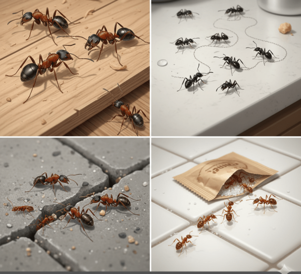 Common ant species handled by GTA pest control